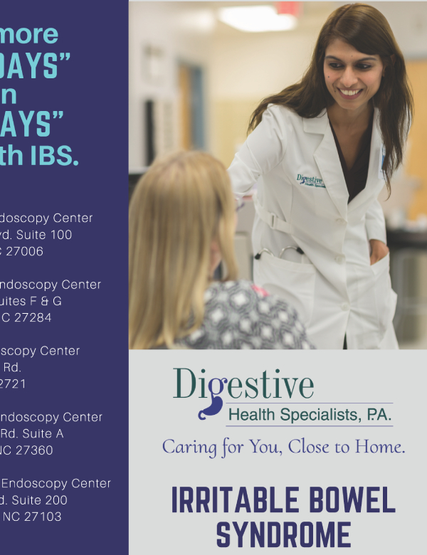 Irritable bowel syndrome brochure by DHS