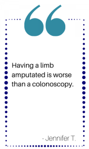 Amputation is worse than a colonoscopy