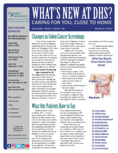 March 2022 Referring coordinator newsletter on Colon Cancer Awareness