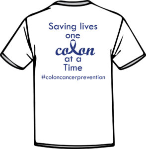 Saving lives one colon at a time t-shirt design
