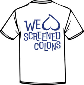 We love screened colons t-shirt design